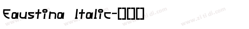 Faustina ltalic字体转换